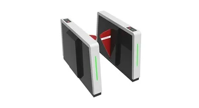 Zmotoryzowany kołowrot z barierą klapową