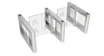 Zewnętrzny kołowrotek z-szklaną bramą szybkobieżną